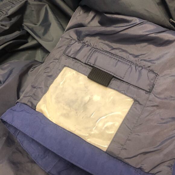 Solstice Microshed Blue Velcro Zippered Ski Snow Jacket Parka Size Large - Picture 12 of 16